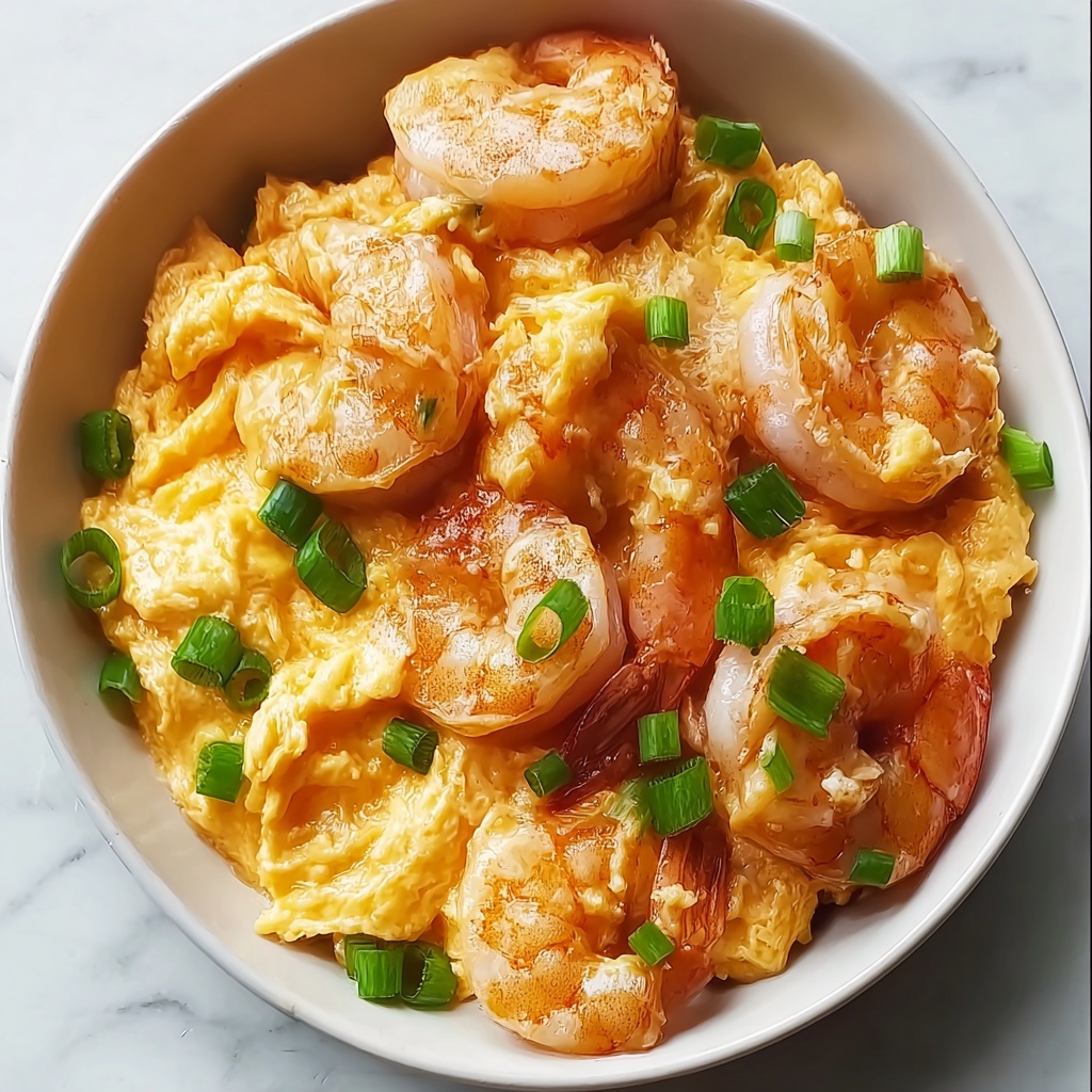 Cantonese Silky Scrambled Eggs & Shrimp Recipe - Recipe Image