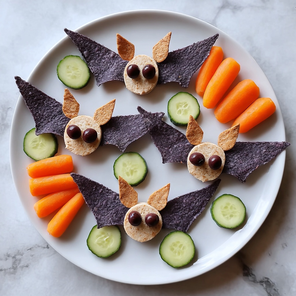 Spooky Bat Black Bean Dip Recipe - Recipe Image