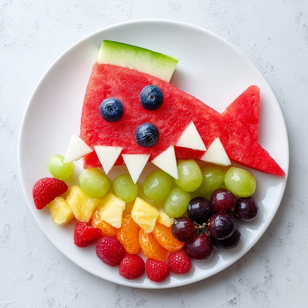 Watermelon Shark Fruit Board Recipe - Recipe Image