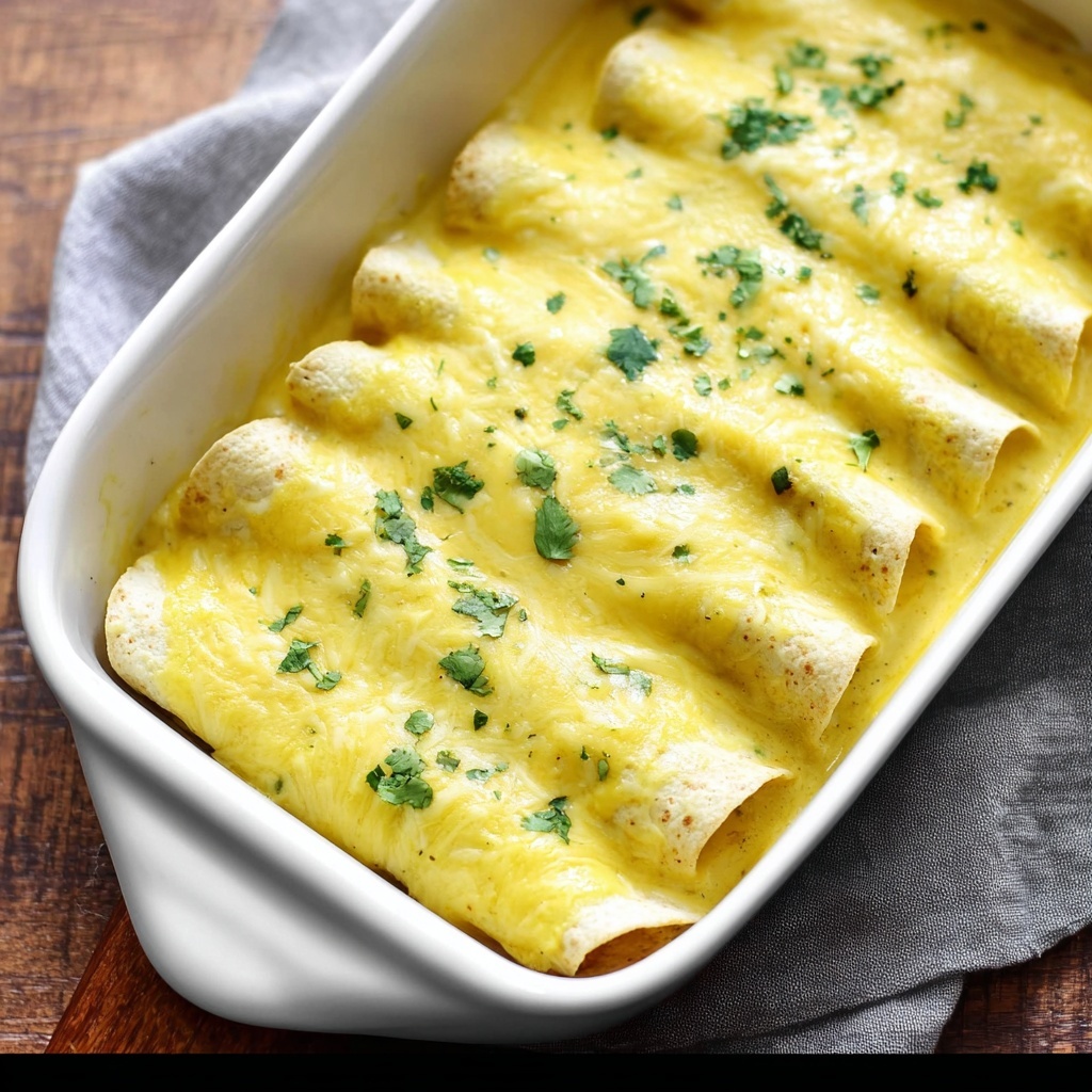 Green Chile and Pepper Jack Cheese Chicken Enchiladas Recipe - Recipe Image