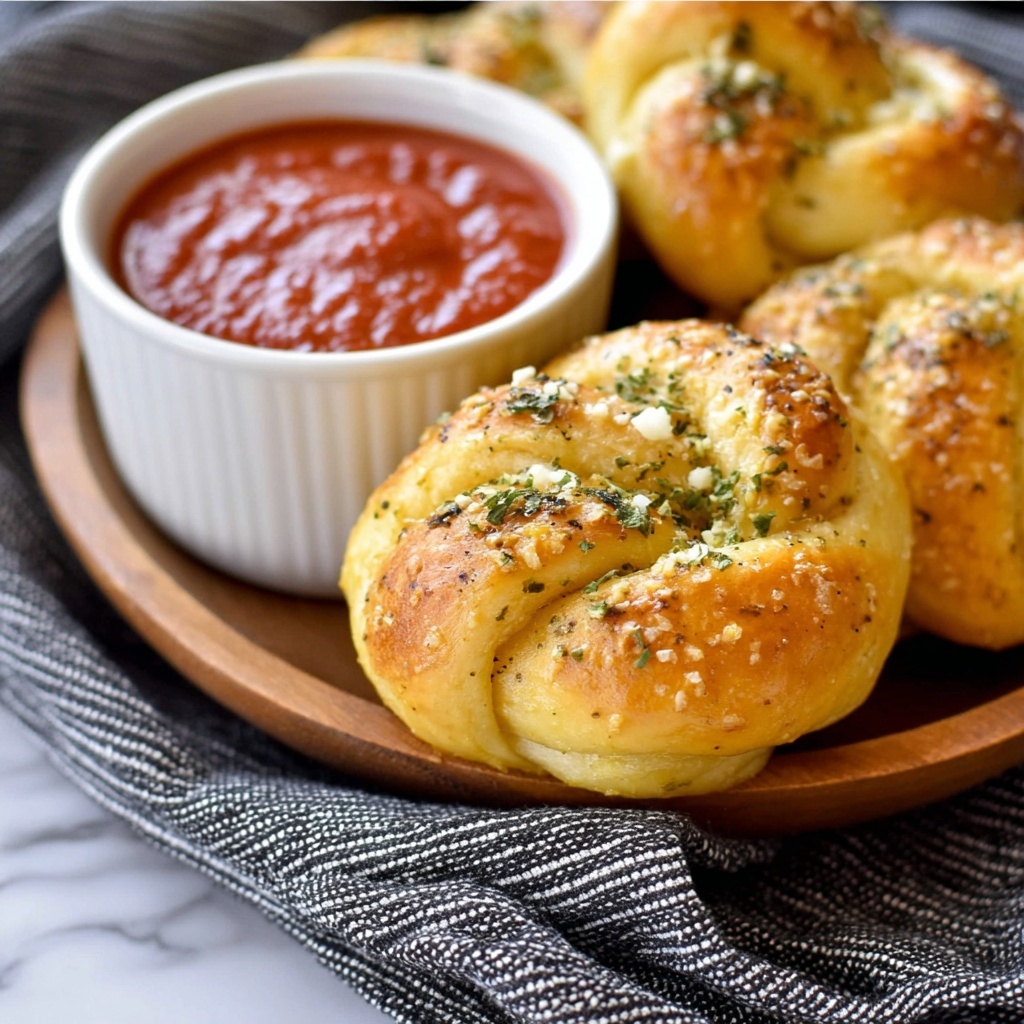 Garlic Parmesan Knots Recipe - Recipe Image