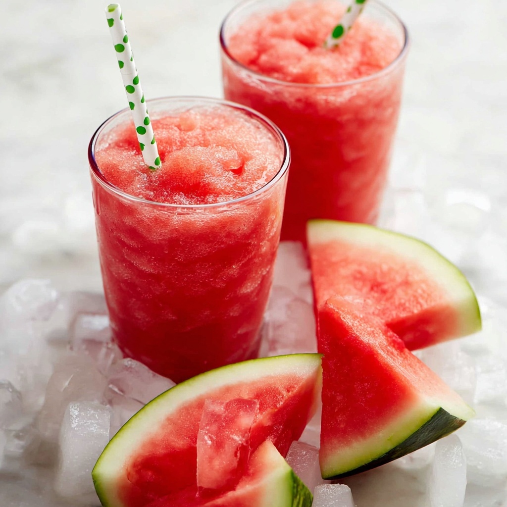 Watermelon Lemonade Slushies Recipe - Recipe Image