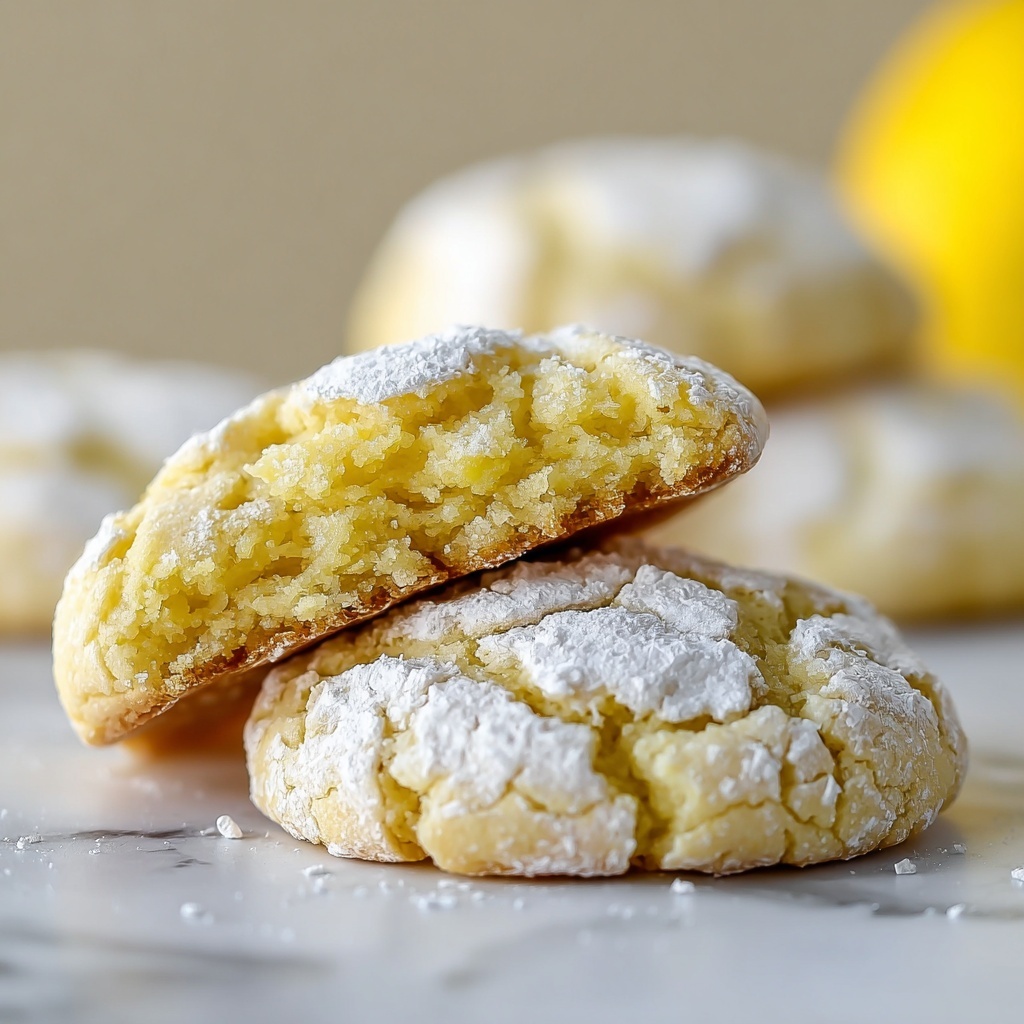 Lemon Crinkle Cookies Recipe - Recipe Image