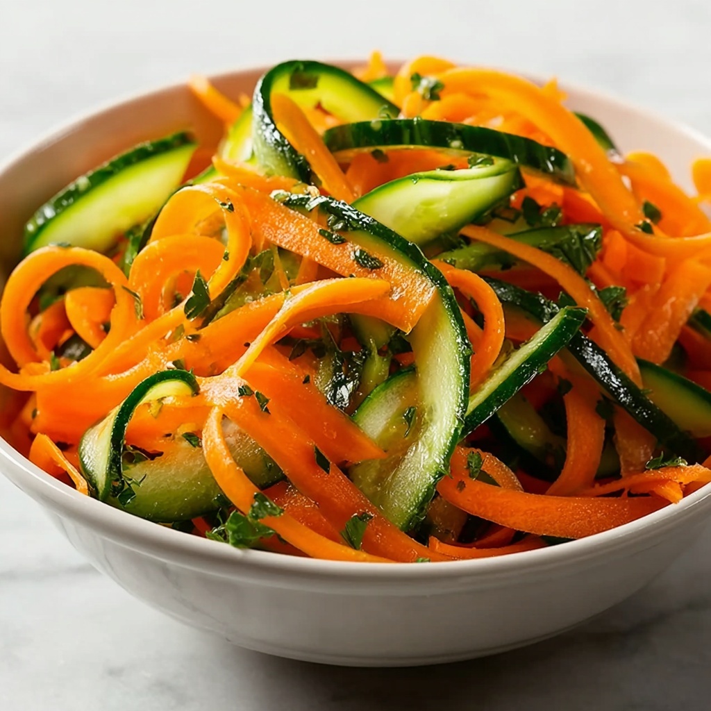 Fresh Cucumber and Carrot Salad for a Vibrant Taste Boost Recipe - Recipe Image
