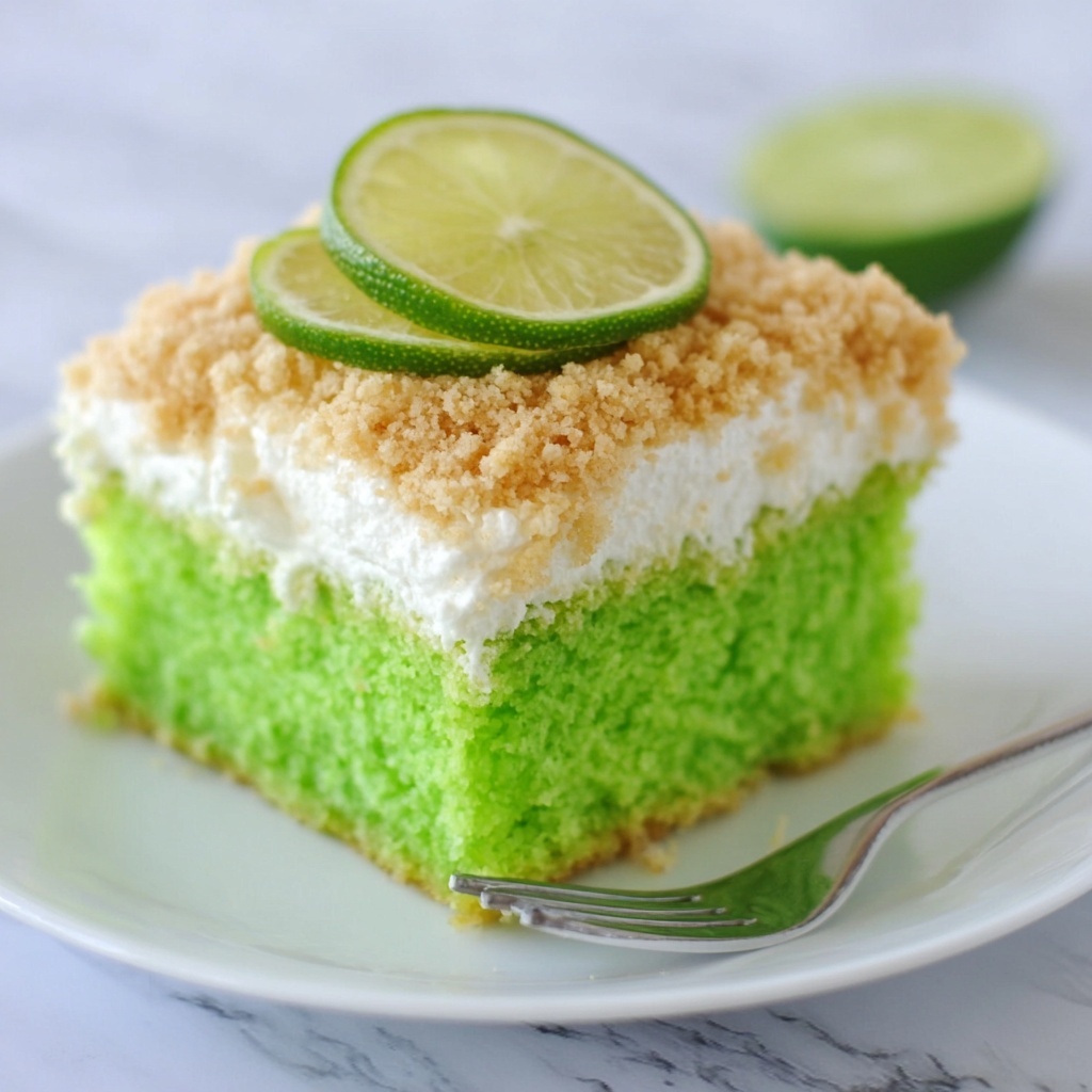 Green Cake Lime Cake Vibrant and Moist Recipe - Recipe Image
