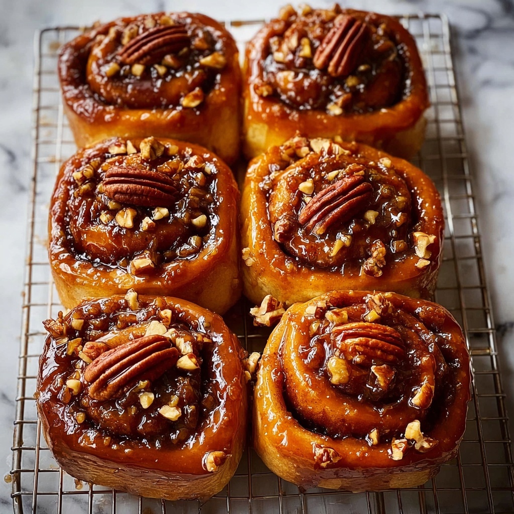 Sticky Buns with Caramel and Pecans Recipe - Recipe Image