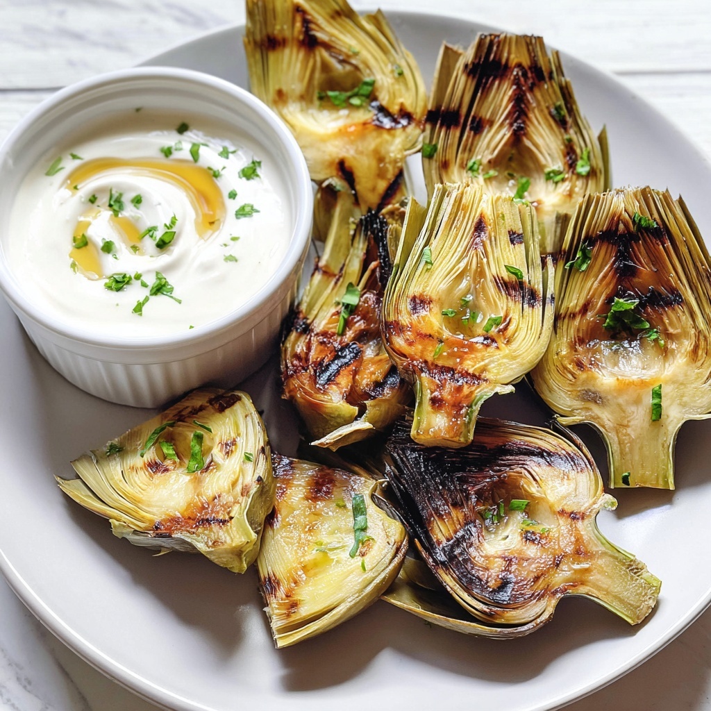 Grilled Artichokes with Garlic Aioli Recipe - Recipe Image