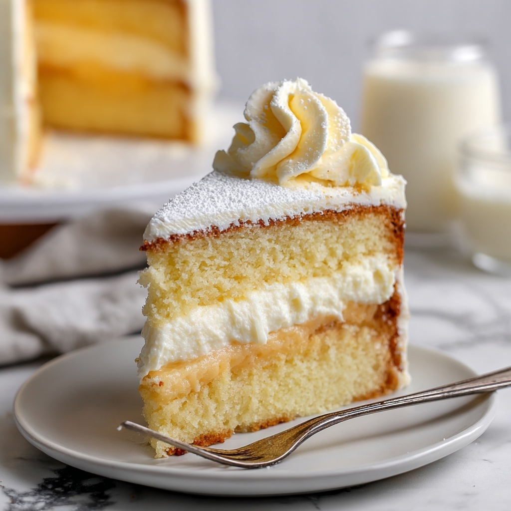 Vanilla Custard Cake Recipe - Recipe Image