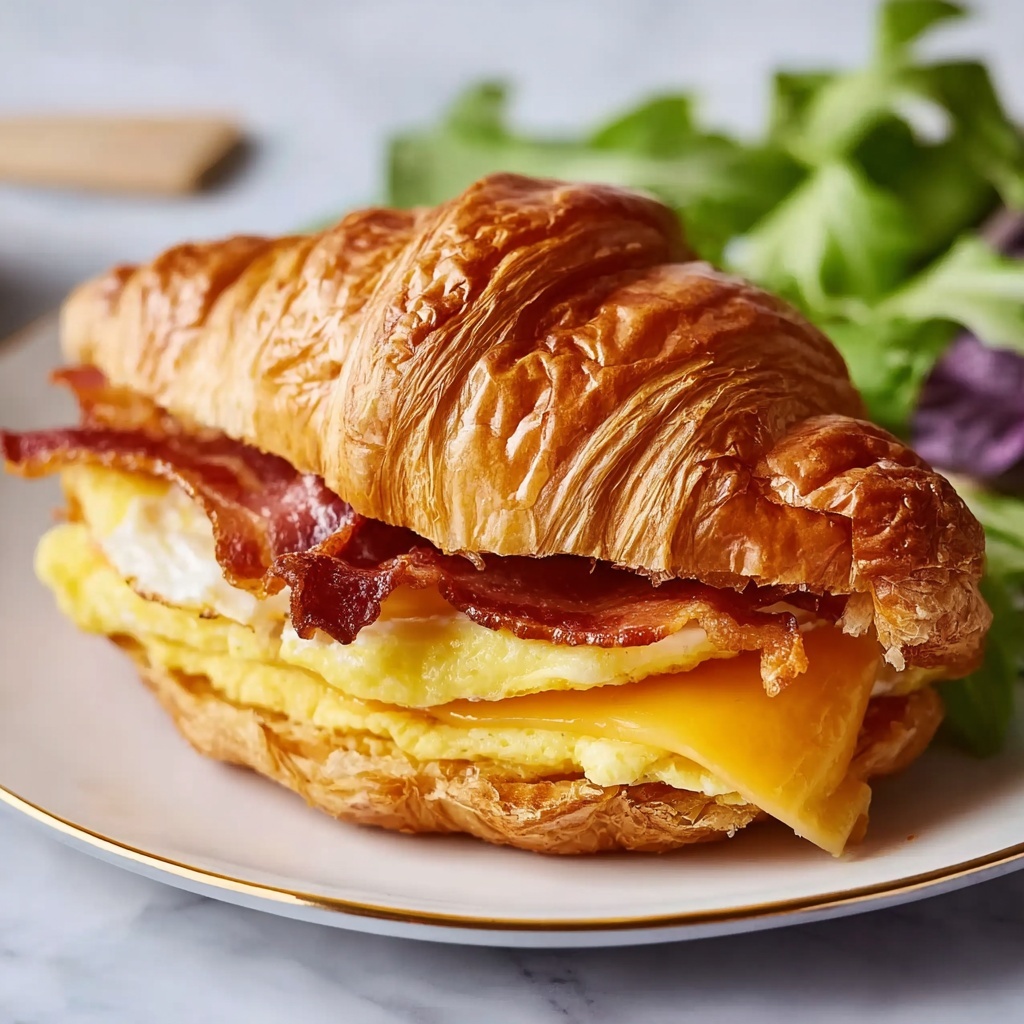 Croissant Breakfast Sandwiches Recipe - Recipe Image