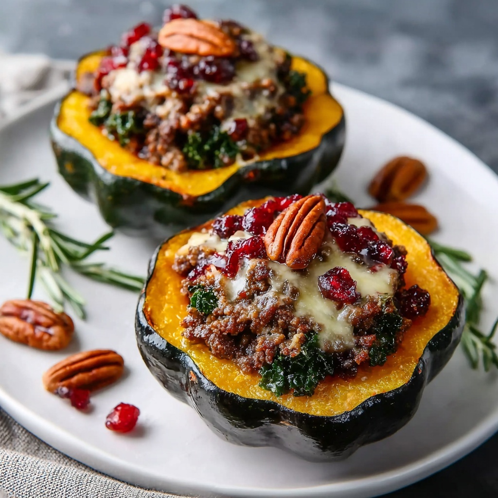 Sausage Stuffed Acorn Squash Recipe - Recipe Image