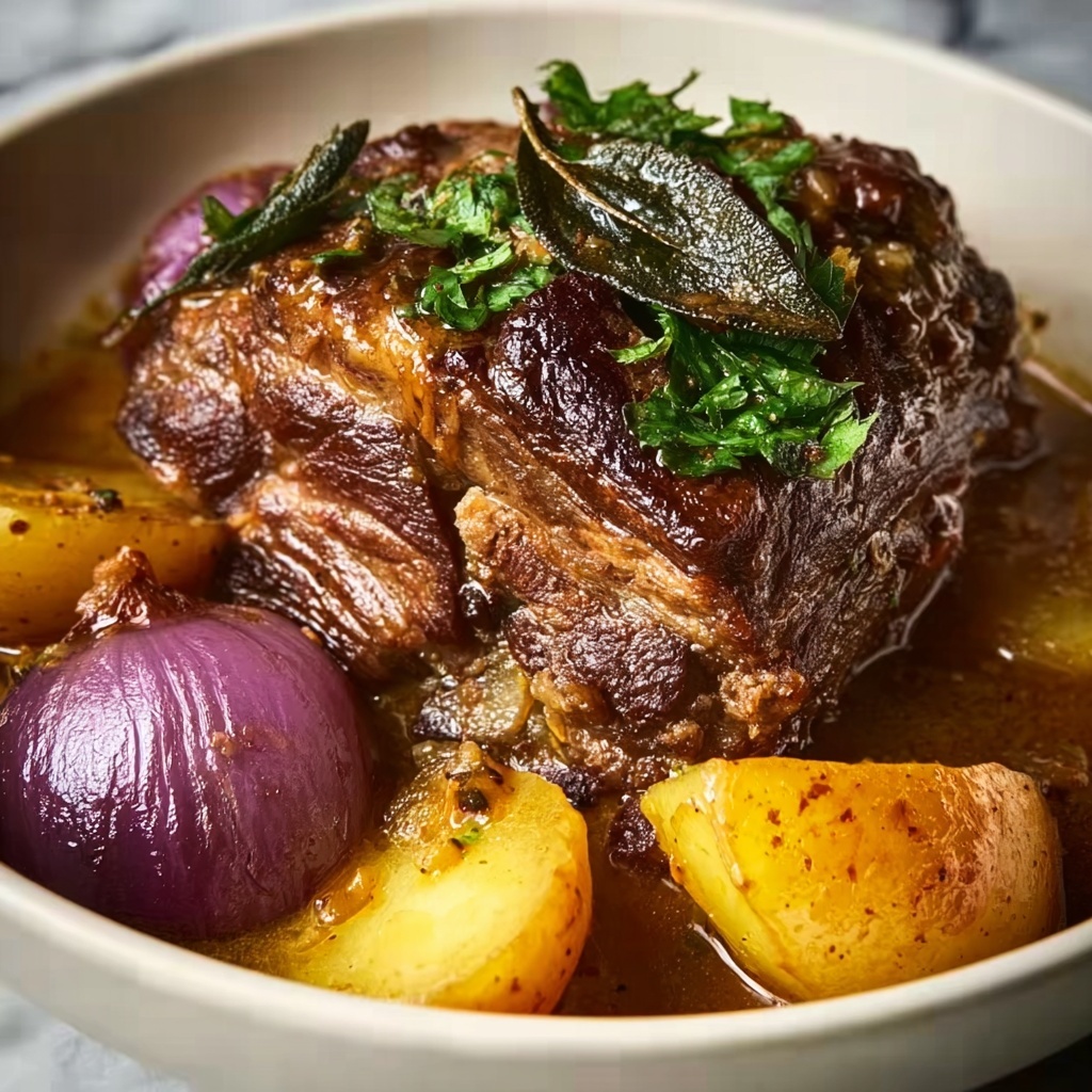 Apple Cider Braised Pork Shoulder Recipe - Recipe Image