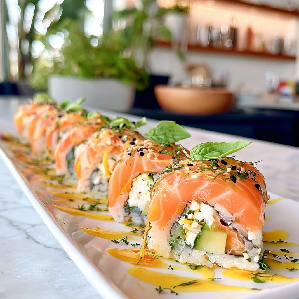 Lemon Basil Salmon Rolls Recipe - Recipe Image