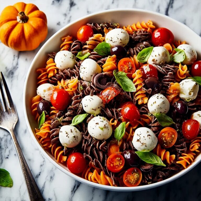 Halloween Caprese Pasta Salad – Quick, Spooky, and Delicious! Recipe
