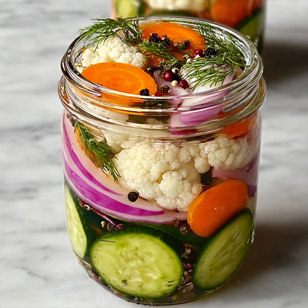 Easy Refrigerator Pickled Vegetables Recipe - Recipe Image