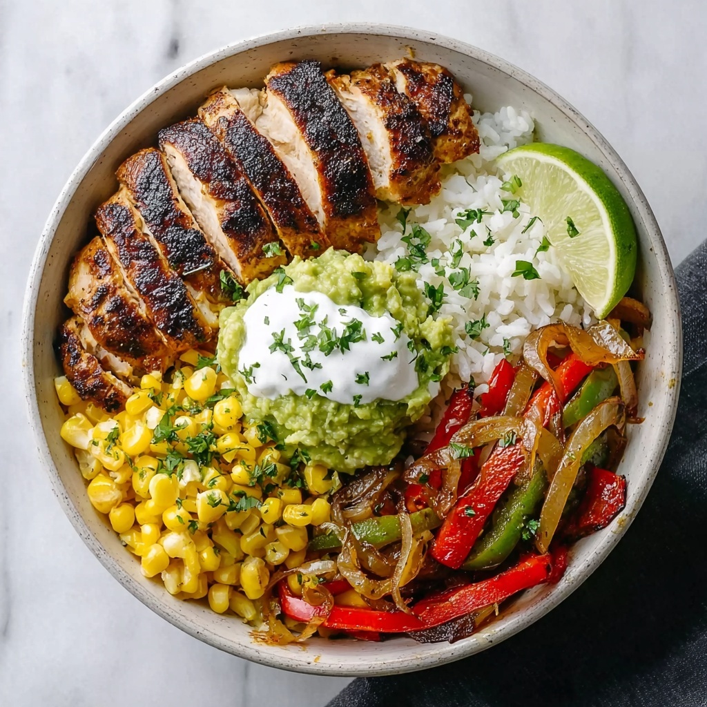 Chicken Fajita Rice Bowls Recipe - Recipe Image