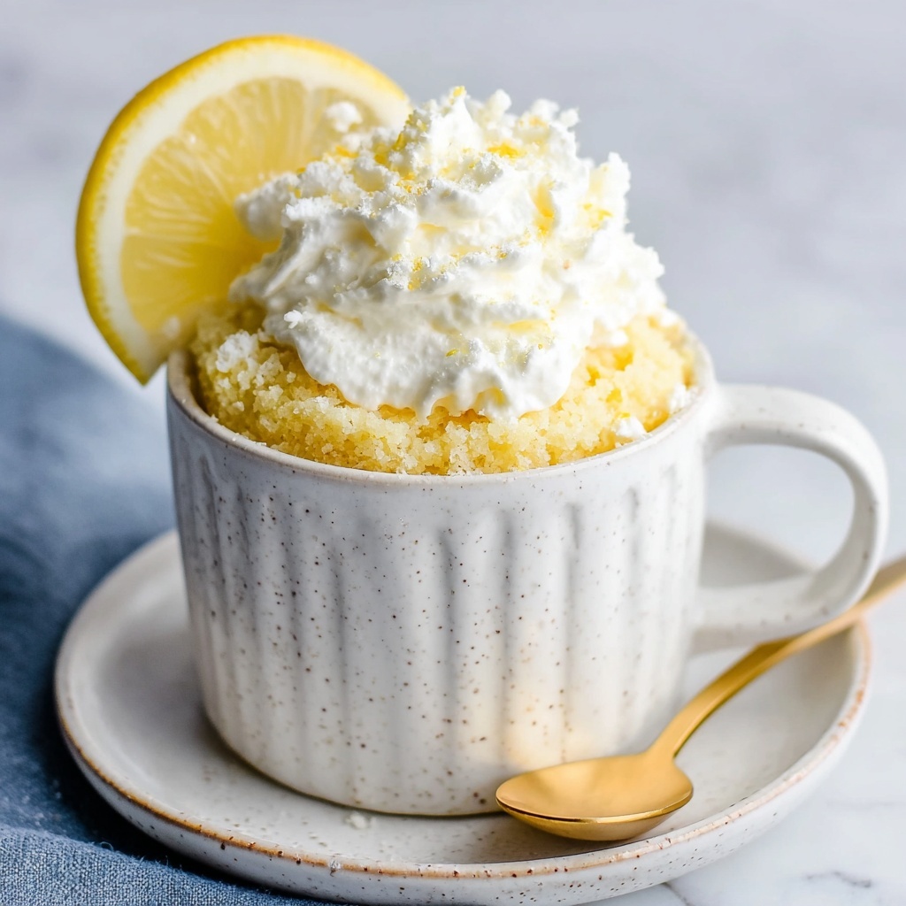 Microwave Lemon Mug Cake Recipe - Recipe Image