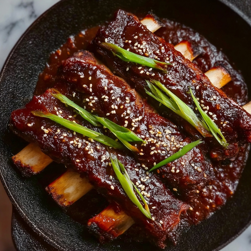 Sticky Asian Baked Pork Ribs Recipe - Recipe Image