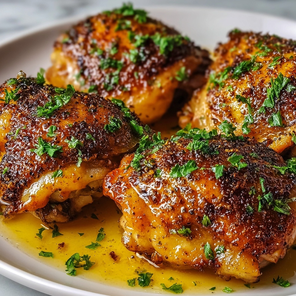 Crispy Oven-Baked Chicken Thighs Recipe - Recipe Image
