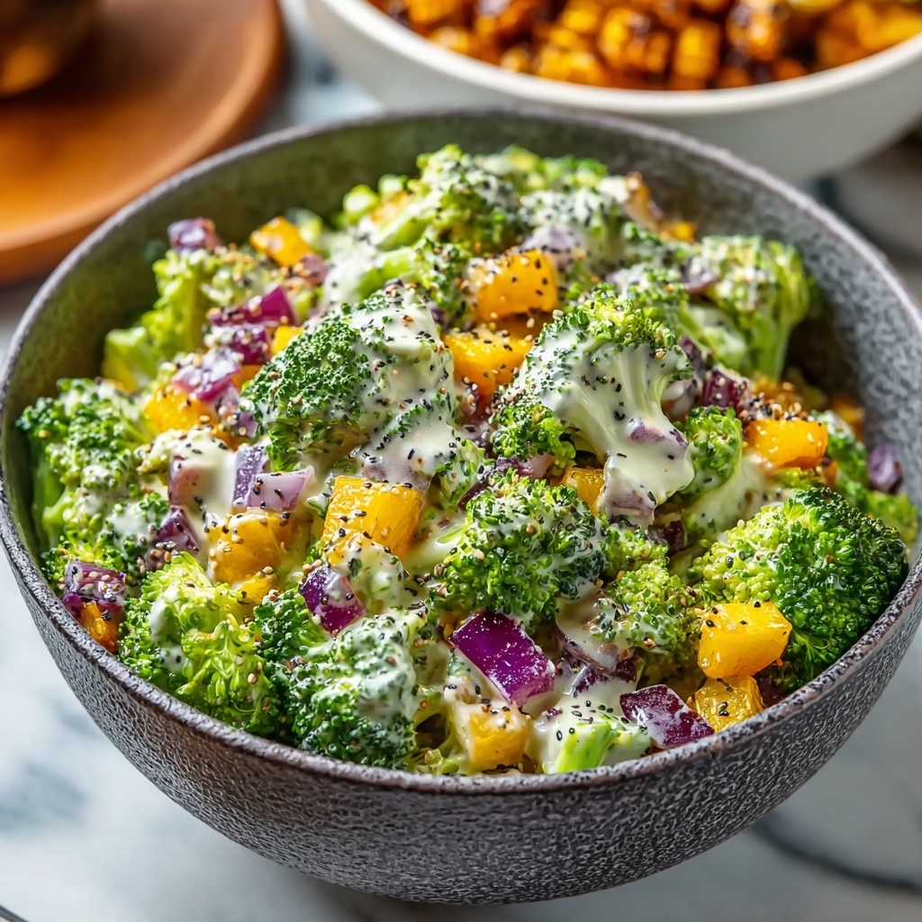 Broccoli Salad with Cranberries, Sunflower Seeds, and Turkey Bacon Recipe - Recipe Image