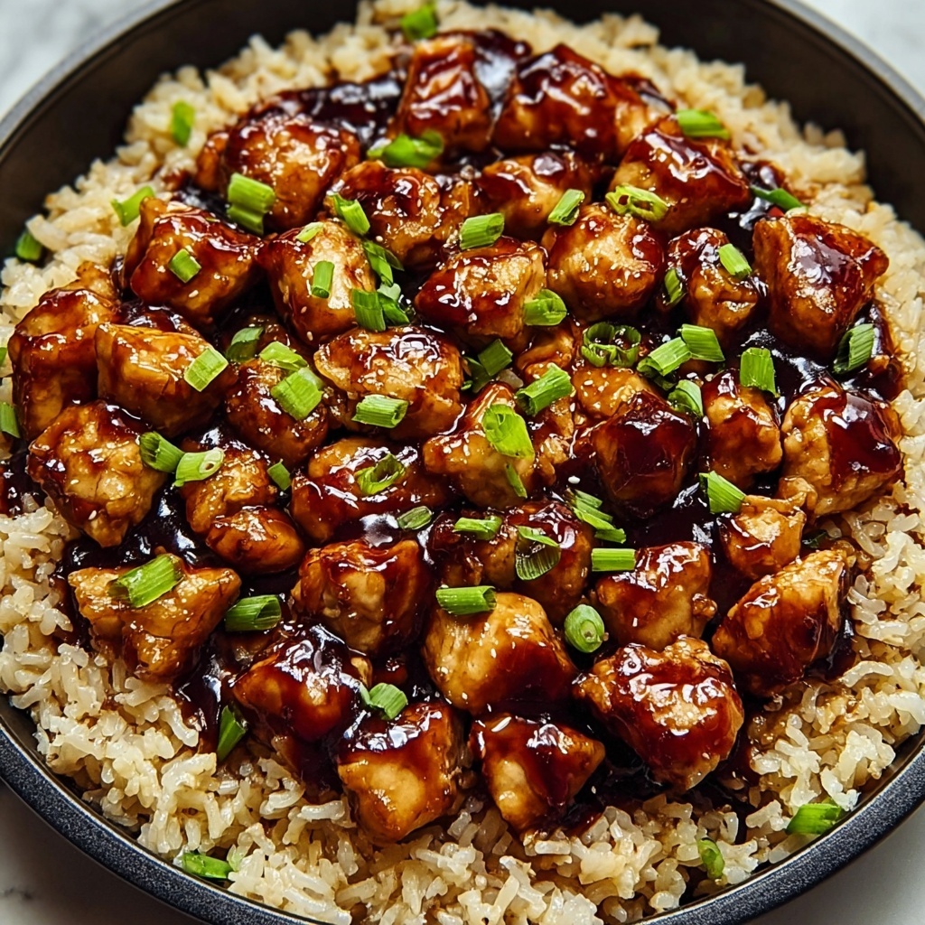 One-Pan Honey BBQ Chicken Rice Recipe - Recipe Image