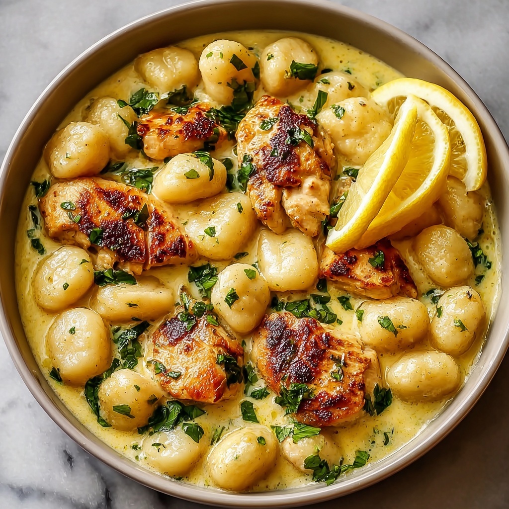 Lemon Chicken Gnocchi Recipe - Recipe Image