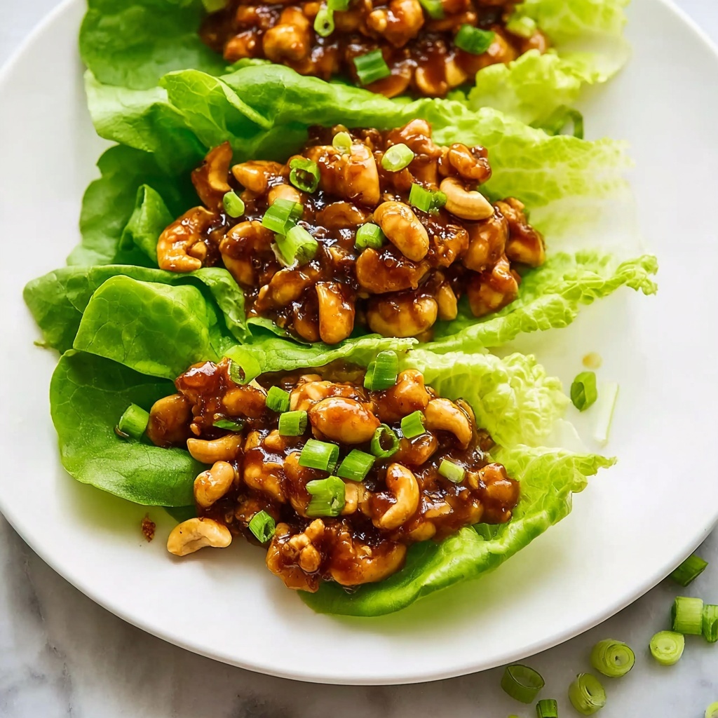 Cashew Chicken Lettuce Wraps Recipe - Recipe Image