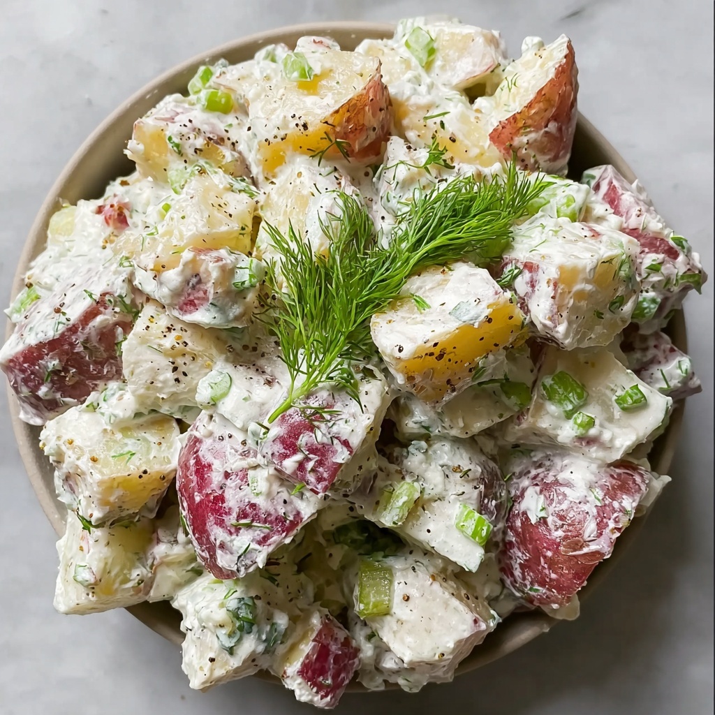 Creamy Herb Potato Salad with Greek Yogurt and Fresh Dill Recipe - Recipe Image