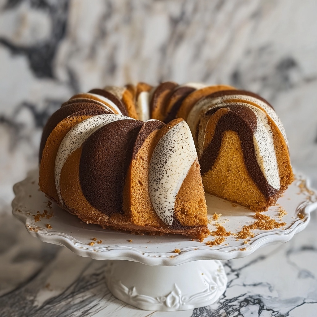Marble Bundt Cake Recipe - Recipe Image