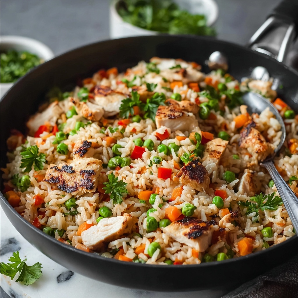Turkey and Vegetable Rice Skillet Recipe - Recipe Image