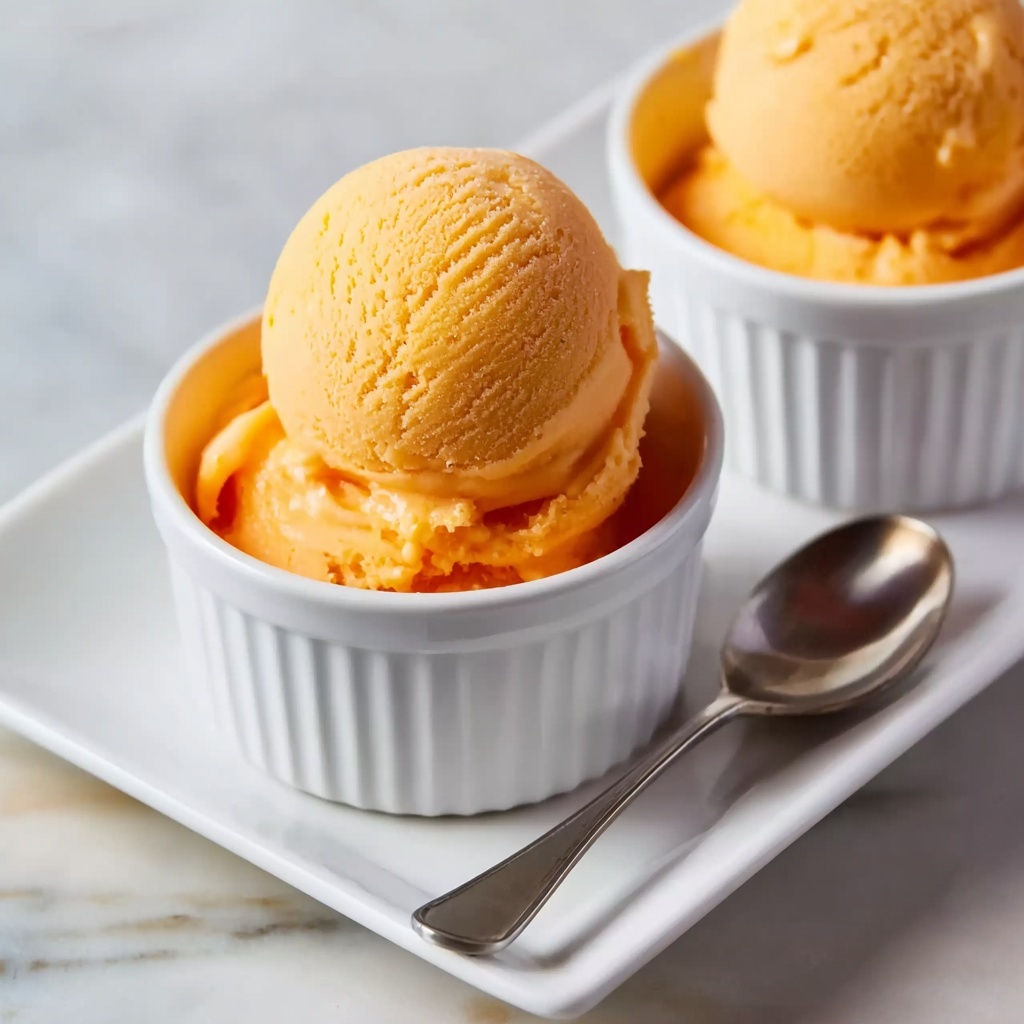 Peach Frozen Yogurt Recipe - Recipe Image