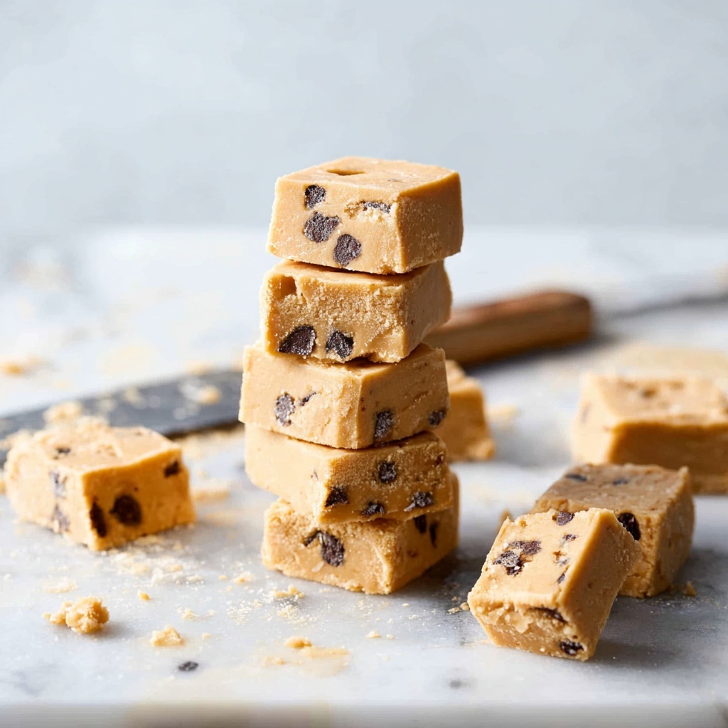 Vegan Cookie Dough Fudge (No-Bake) Recipe - Recipe Image
