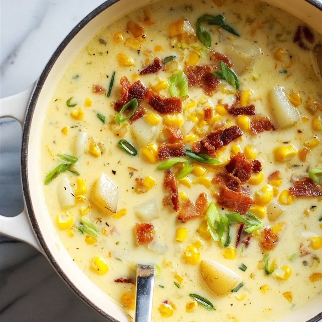 Creamy Potato Corn Chowder Recipe - Recipe Image