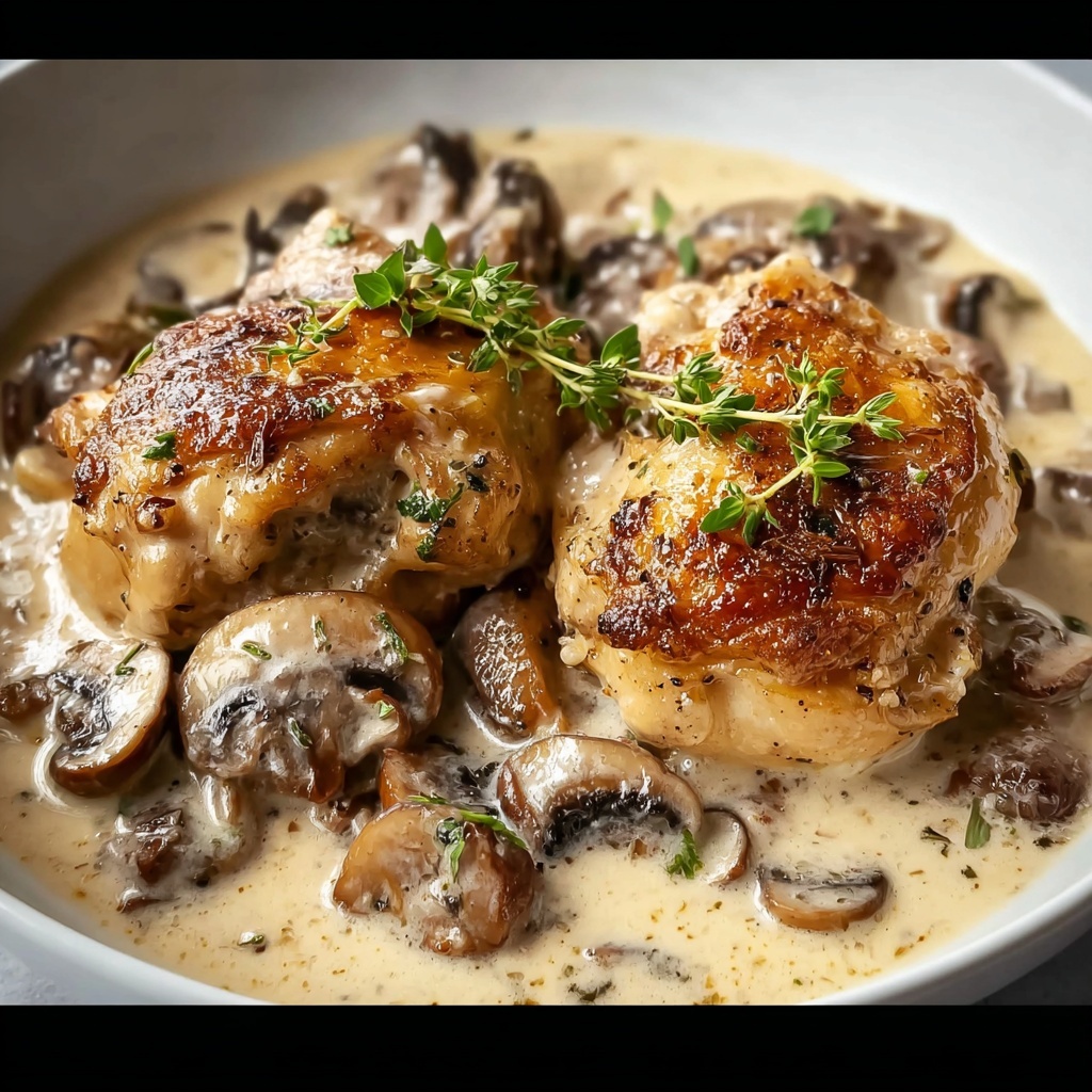 Creamy Mushroom Chicken: A Quick, Comforting Family Dinner Recipe - Recipe Image