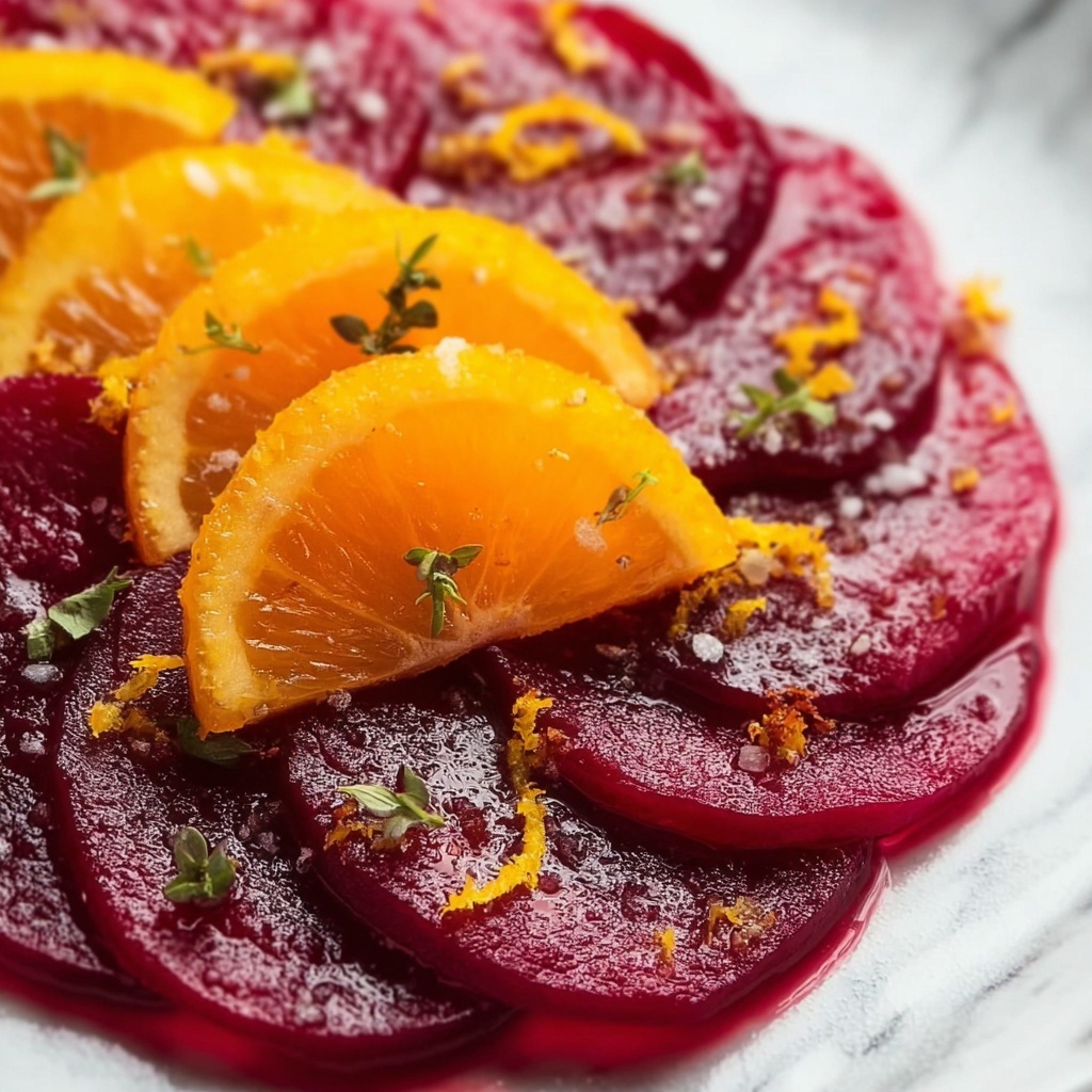 Vibrant Beet Carpaccio with Orange Vinaigrette Recipe - Recipe Image