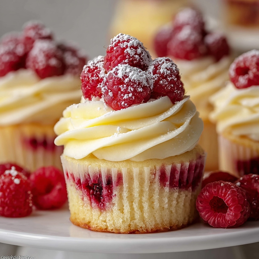 Raspberry Lemon Heaven Cupcakes Recipe - Recipe Image