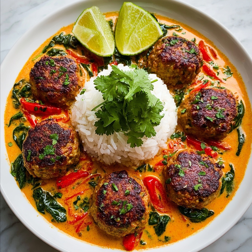 Thai Coconut Curry Meatballs Recipe - Recipe Image