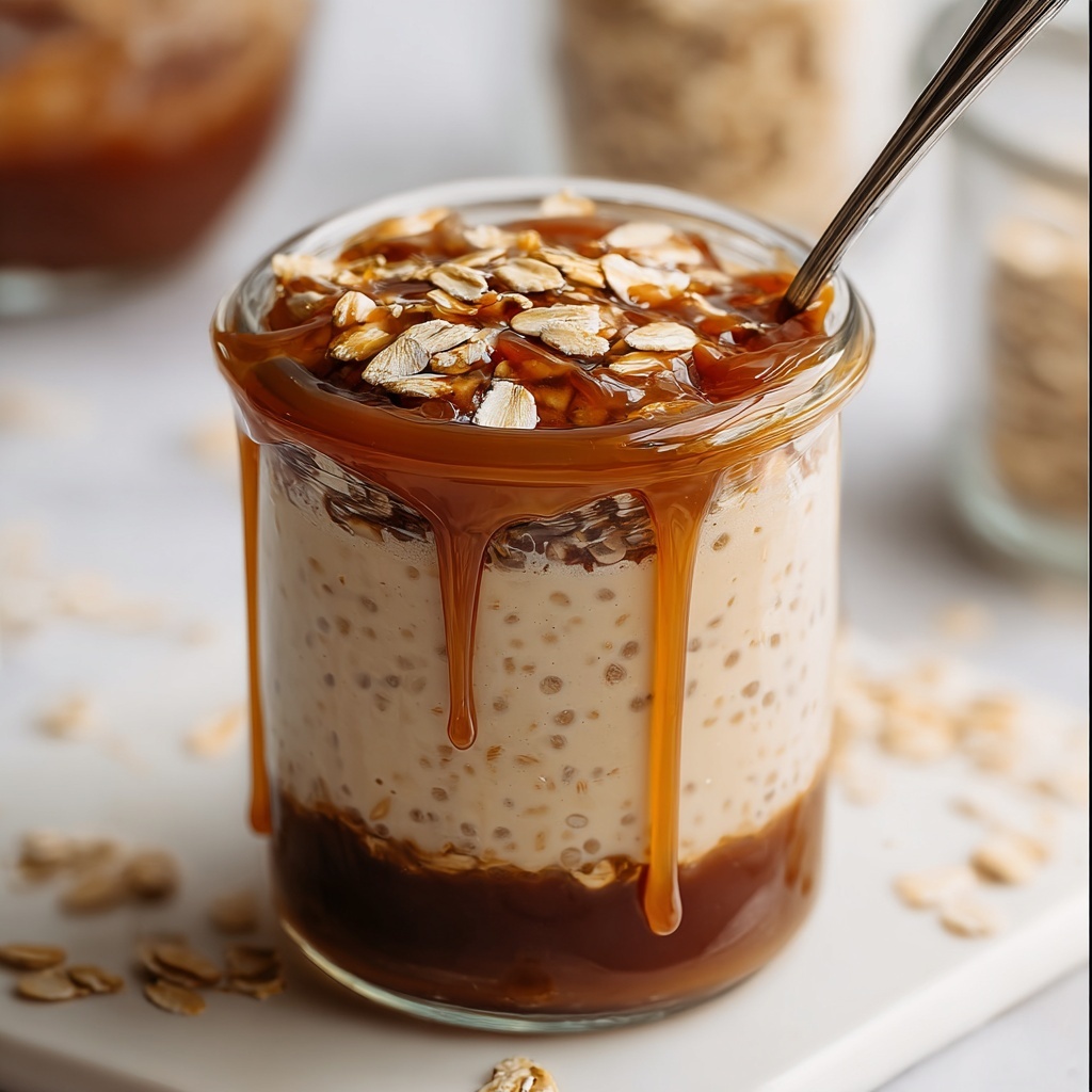 Caramel Macchiato Overnight Oats Recipe - Recipe Image