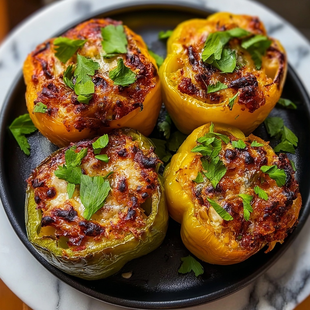 Buffalo Chicken Stuffed Peppers Recipe - Recipe Image