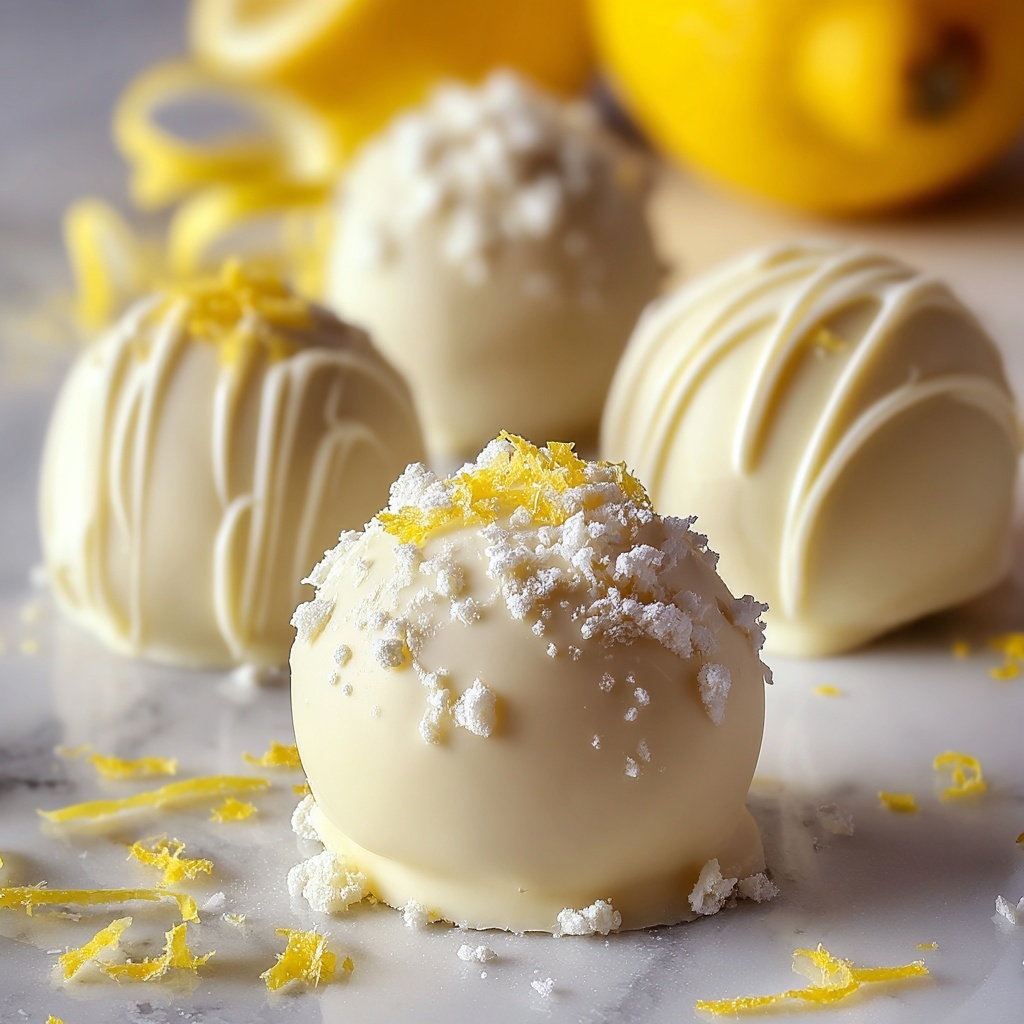 White Chocolate Lemon Truffles Recipe - Recipe Image
