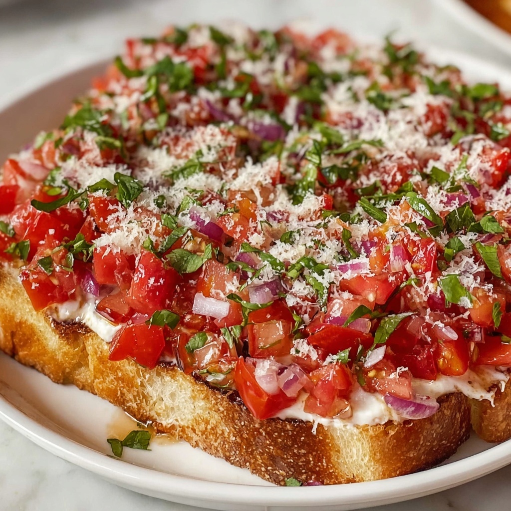 Bruschetta Dip with Feta and Cream Cheese Recipe - Recipe Image