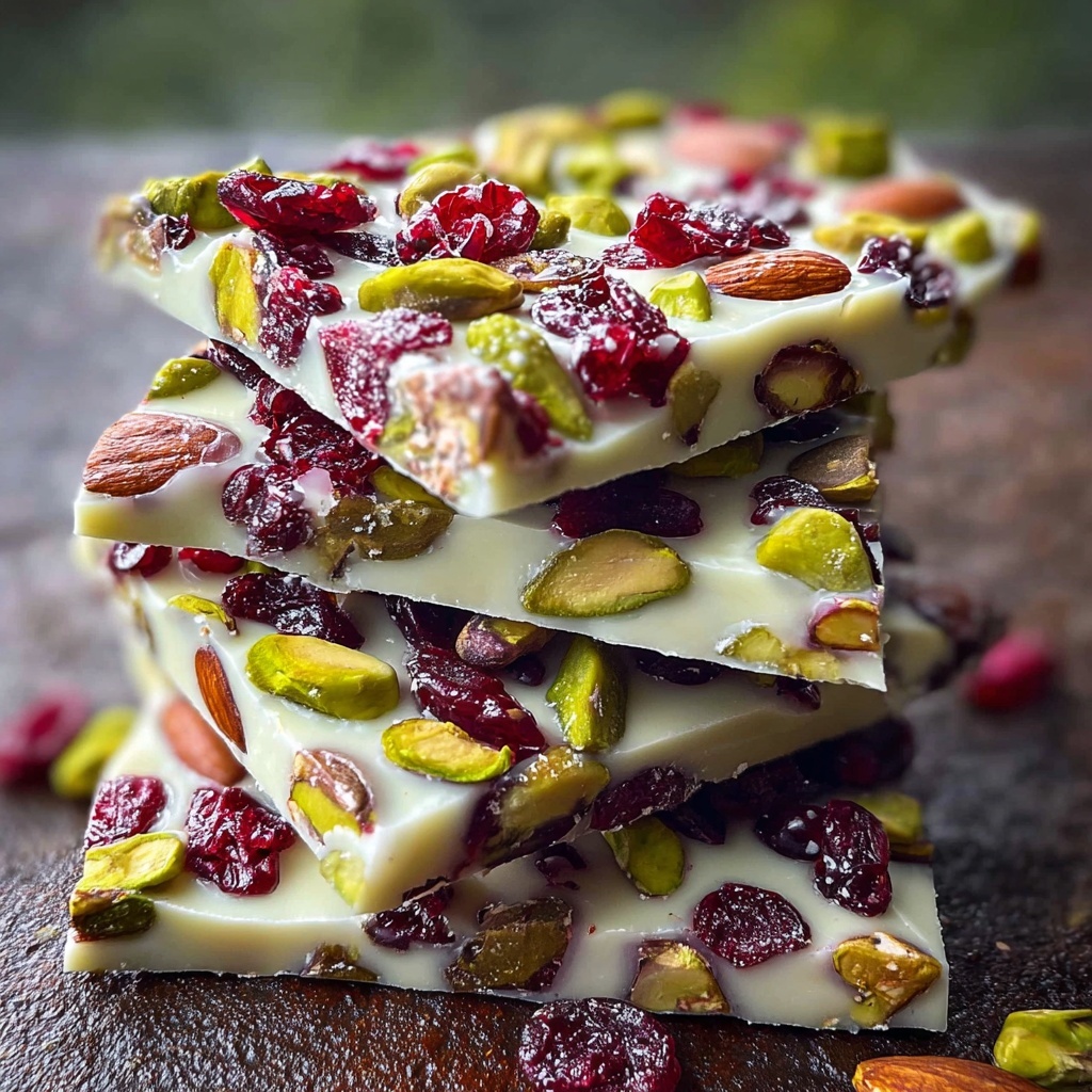 Delightful Pistachio Cranberry Bark Recipe - Recipe Image