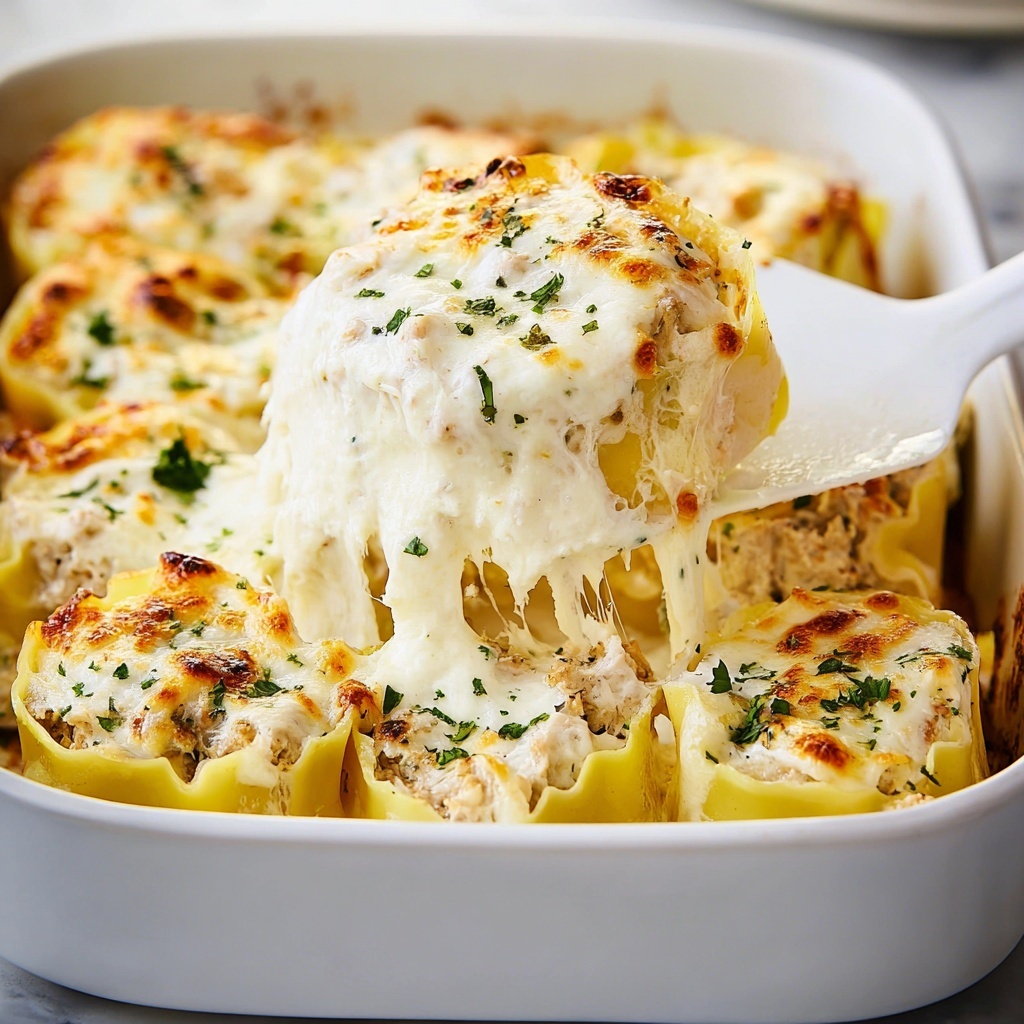 Chicken Alfredo Roll-Ups Recipe - Recipe Image