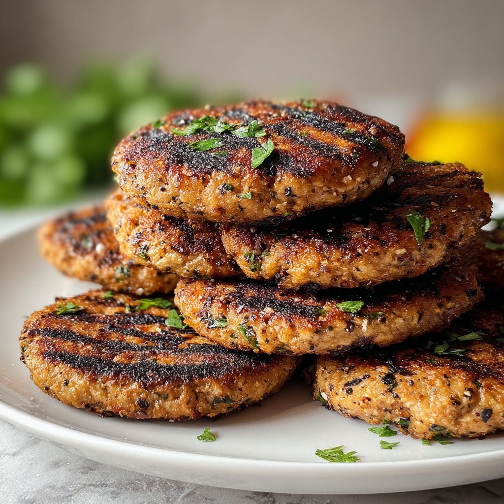 Mediterranean Chicken Patties Recipe - Recipe Image