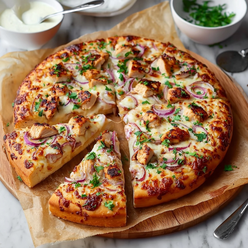 Homemade BBQ Chicken Pizza Recipe - Recipe Image