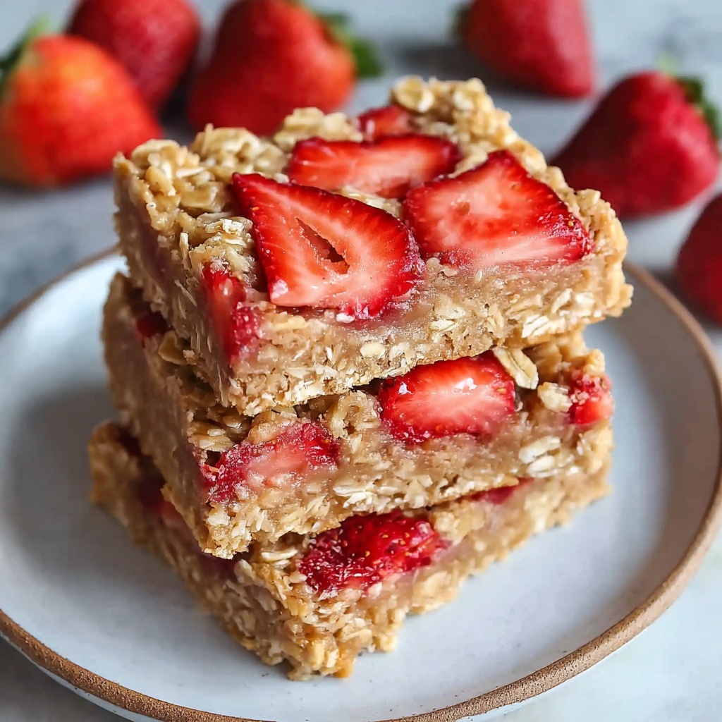 Healthy Strawberry Oatmeal Bars: A Guilt-Free Treat Recipe - Recipe Image