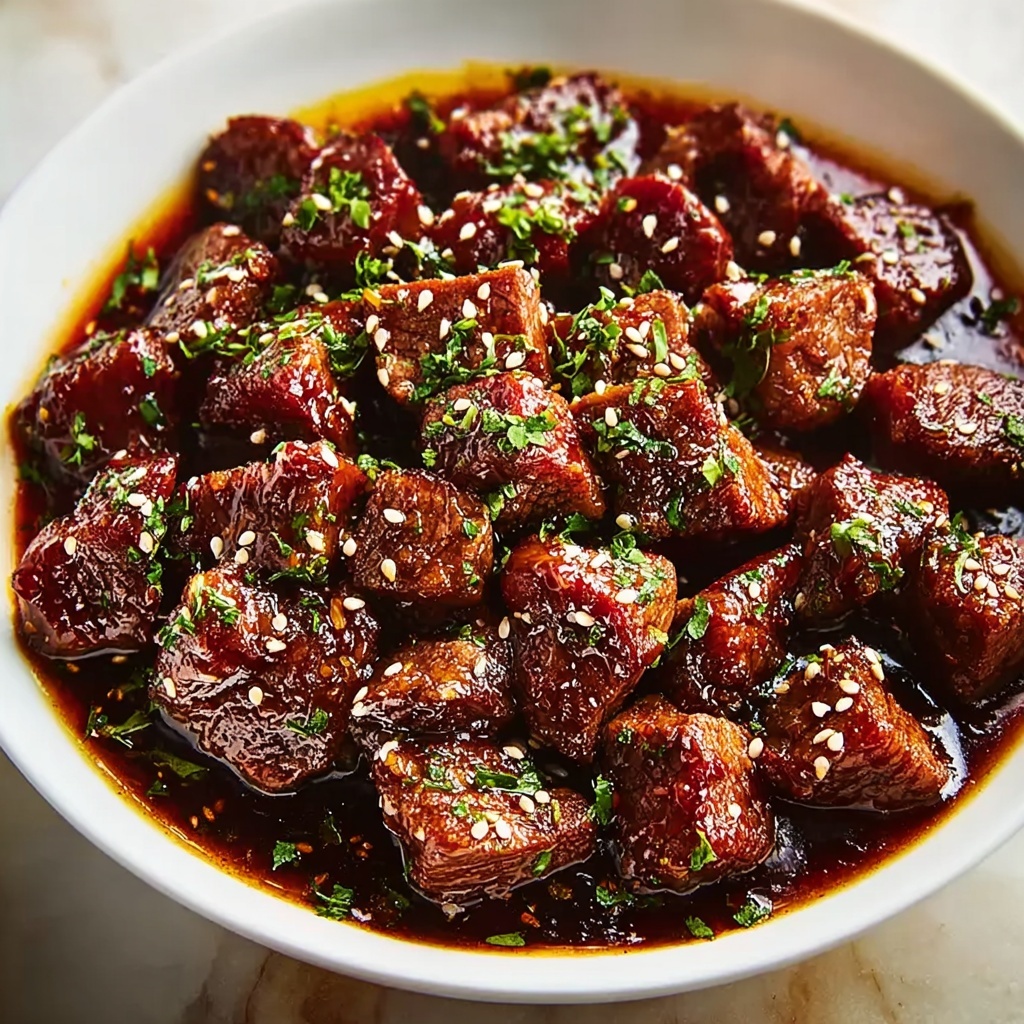 Sweet and Sticky Steak Bites Recipe - Recipe Image