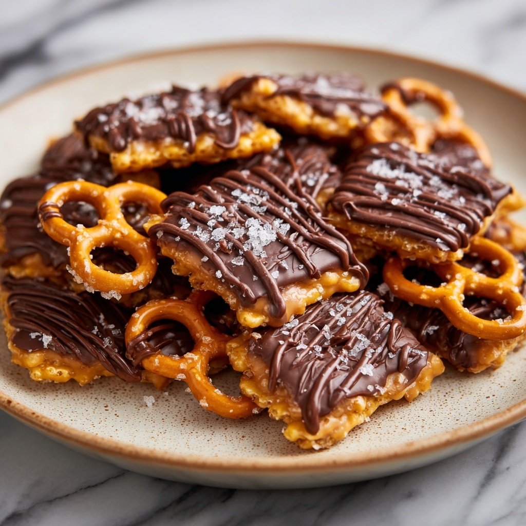 Salted Caramel Pretzel Clusters Recipe - Recipe Image