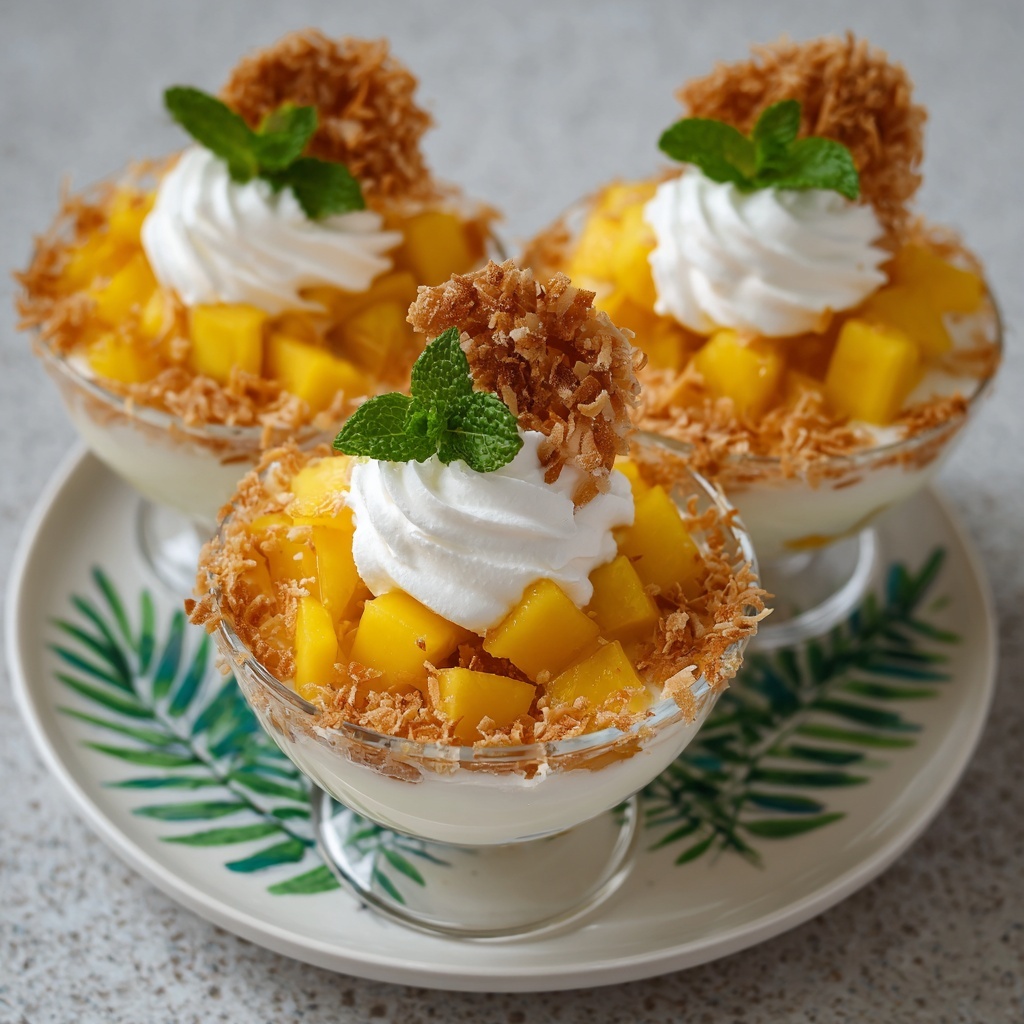 Mango Coconut Whip Cups Recipe - Recipe Image