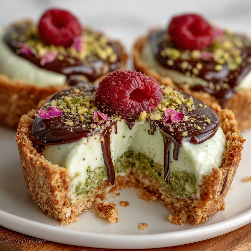 Rose Pistachio Cream Tartlets Recipe - Recipe Image