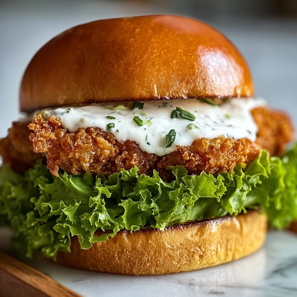 Cajun Crispy Chicken Sandwich with Garlic Aioli Bliss Recipe - Recipe Image